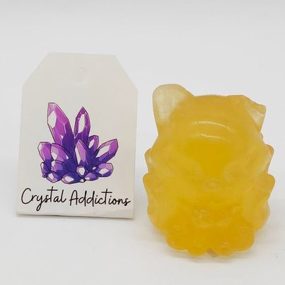 Yellow Fluorite Fox # 144 P.I.