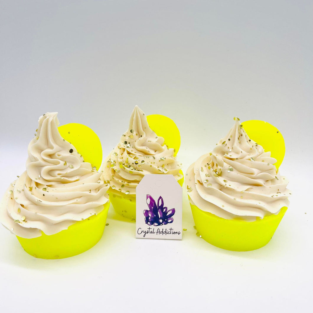 Cupcake Soap with Surprise - Zingy Lemon