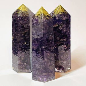 Amethyst Resin Chip Point