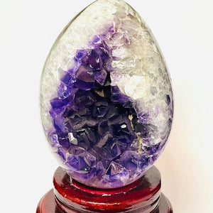 Amethyst Druzy Egg # 162