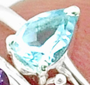 Load image into Gallery viewer, Aquamarine Stackable Ring
