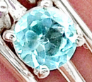 Aquamarine Stackable Ring