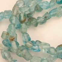 Clear Blue Apatite Polished Pebble Anklet/Bracelet