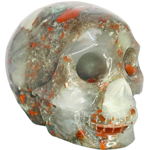 African Bloodstone Skull #86