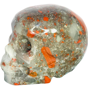 African Bloodstone Skull #86