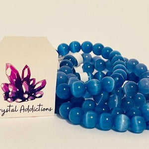 Blue Cats Eye Bracelet