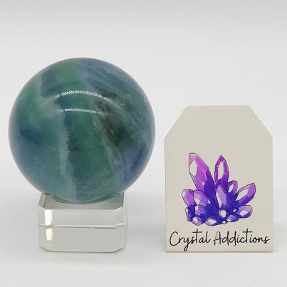 Blue Fluorite Sphere # 117