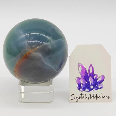 Blue Fluorite Sphere # 175