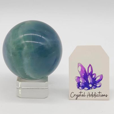 Blue Fluorite Sphere # 45