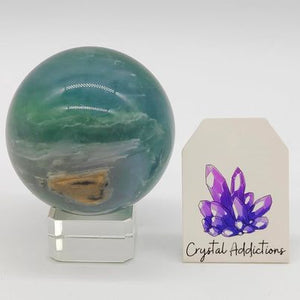 Blue Fluorite Sphere # 58