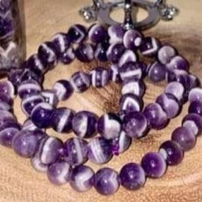 Chevron Amethyst Bracelet