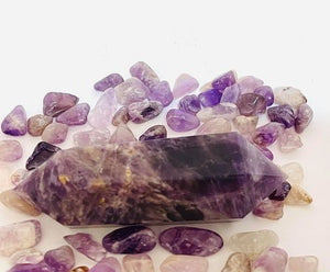 Chevron Amethyst Double Terminated Point #58