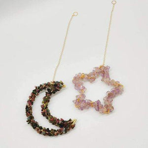 Ametrine Moon Chip Hangers