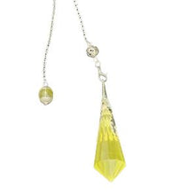 Load image into Gallery viewer, Long Silver Pendulums Citrine
