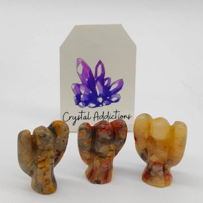 Crazy Lace Agate Angel Mini