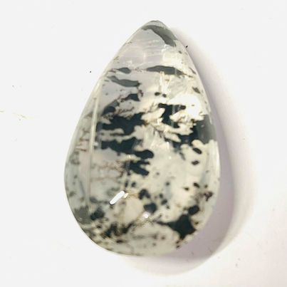 Dendritic Quartz Teardrop Cabochon # 67