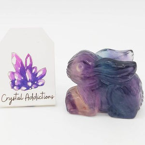 Rainbow Fluorite Rabbit # 76