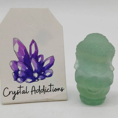 Rainbow Fluorite Mini Buddha # 85