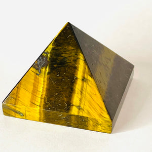 Tiger's Eye Pyramid #86