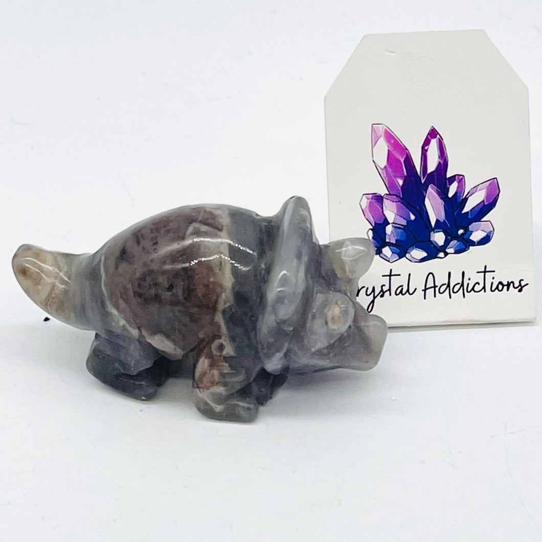 Chevron Amethyst Triceratops # 168