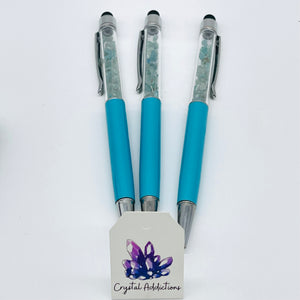 Apatite Stylus Chip Pen - Blue