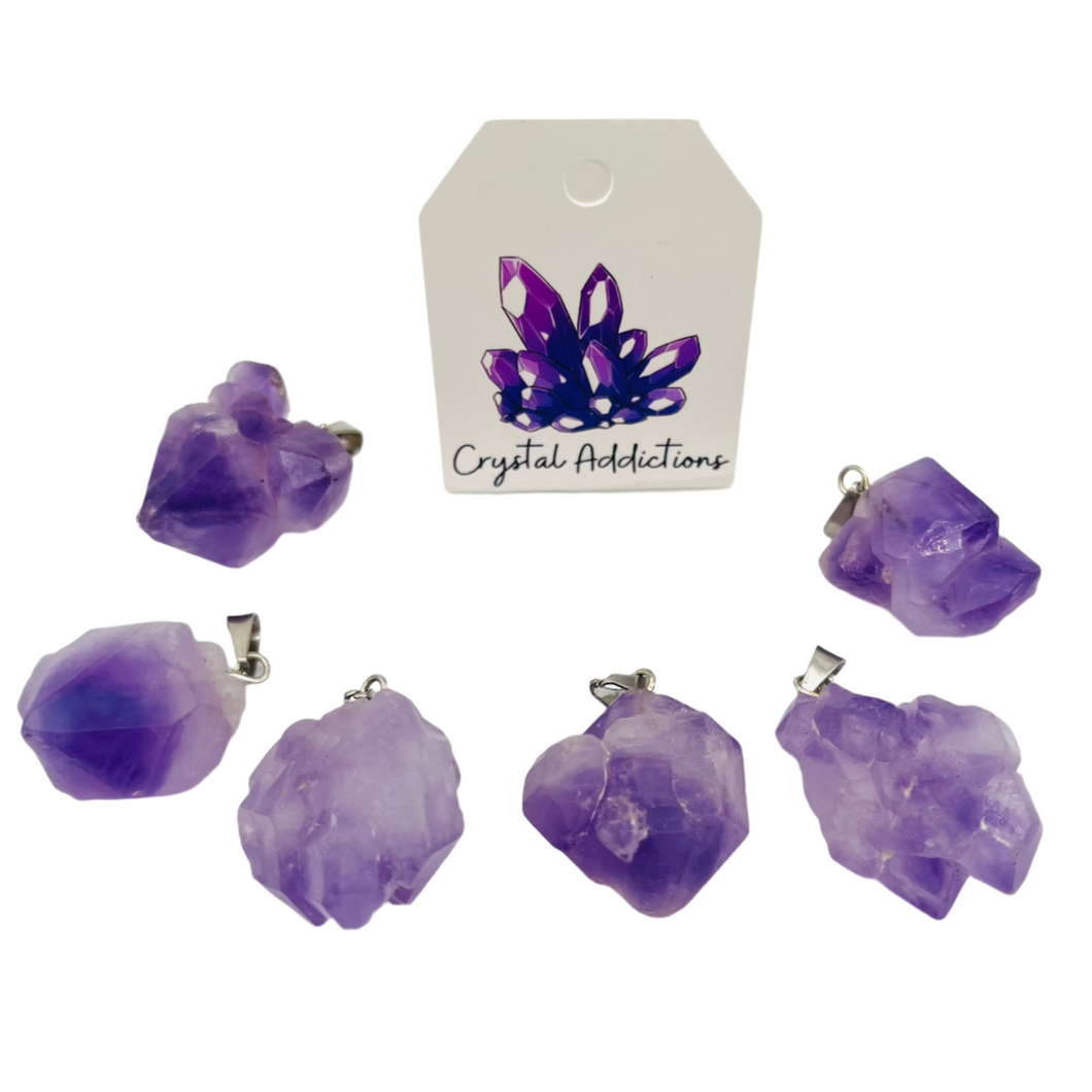 Amethyst Cluster Pendant