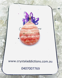 Rhodochrosite Pendant #117