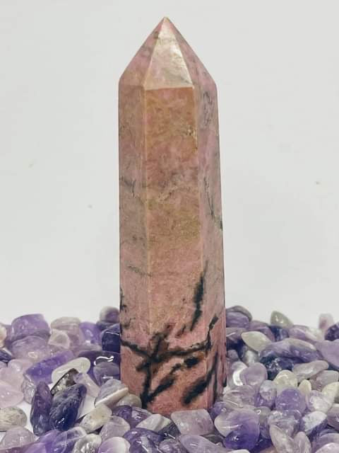 Brecciated Rhodonite Point #77