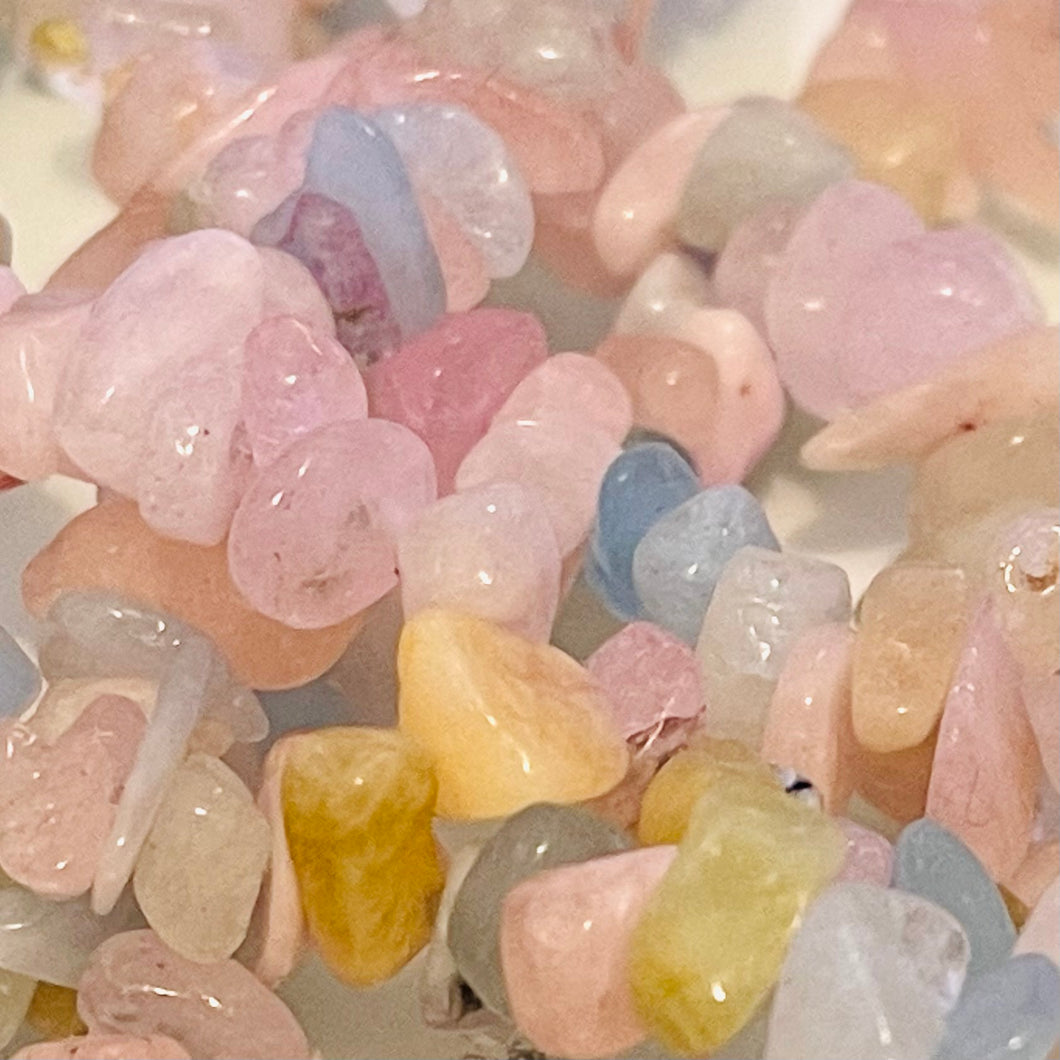 Morganite Chip Necklace