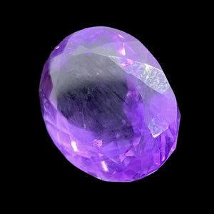 Amethyst Dark Oval Cut Gemstone