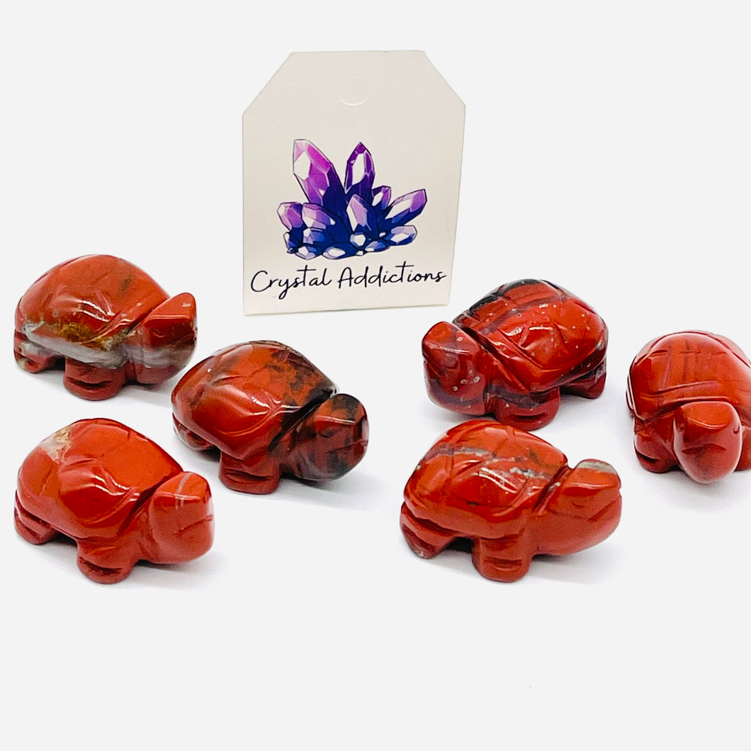 Red Jasper Mini Turtles