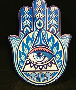 Ceramic Hamsa Hand Plate #1