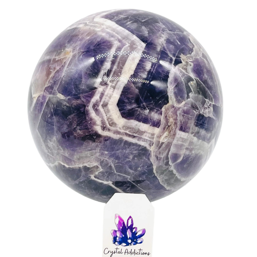 Chevron Amethyst Sphere XL  # 149