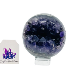 Load image into Gallery viewer, Amethyst Druzy Cluster Sphere # 111
