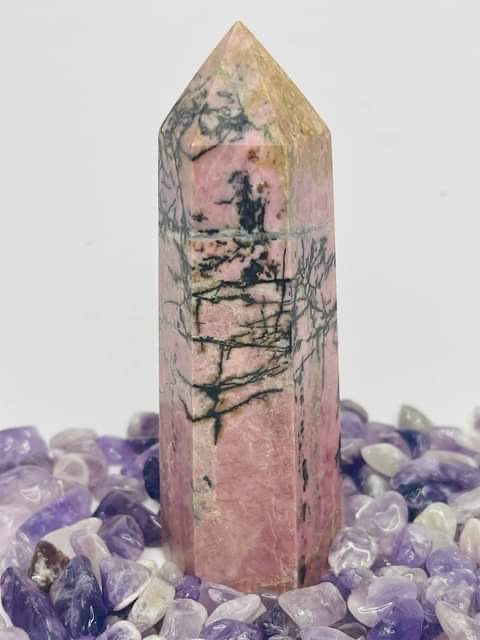 Brecciated Rhodonite Point #119