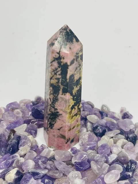 Brecciated Rhodonite Point #74
