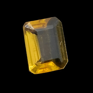 Citrine Emerald Cut Gemstone