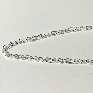 Sterling Silver Figaro Chain 24'