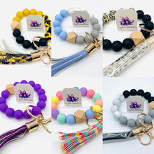 Load image into Gallery viewer, Beaded Bracelet Keyrings &amp; Wallets
