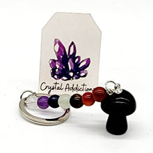 Load image into Gallery viewer, Mini Mushroom Chakra Keyrings - 18 variants
