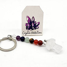 Load image into Gallery viewer, Mini Mushroom Chakra Keyrings - 18 variants
