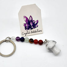 Load image into Gallery viewer, Mini Mushroom Chakra Keyrings - 18 variants
