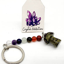 Load image into Gallery viewer, Mini Mushroom Chakra Keyrings - 18 variants
