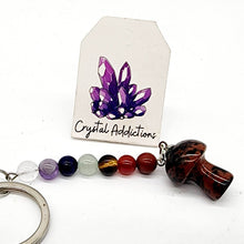 Load image into Gallery viewer, Mini Mushroom Chakra Keyrings - 18 variants
