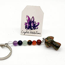 Load image into Gallery viewer, Mini Mushroom Chakra Keyrings - 18 variants
