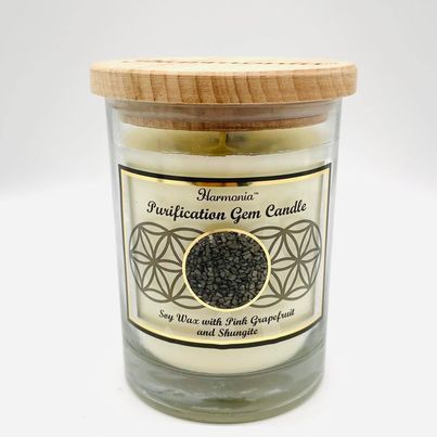 Candle Jar with Chips - Purification