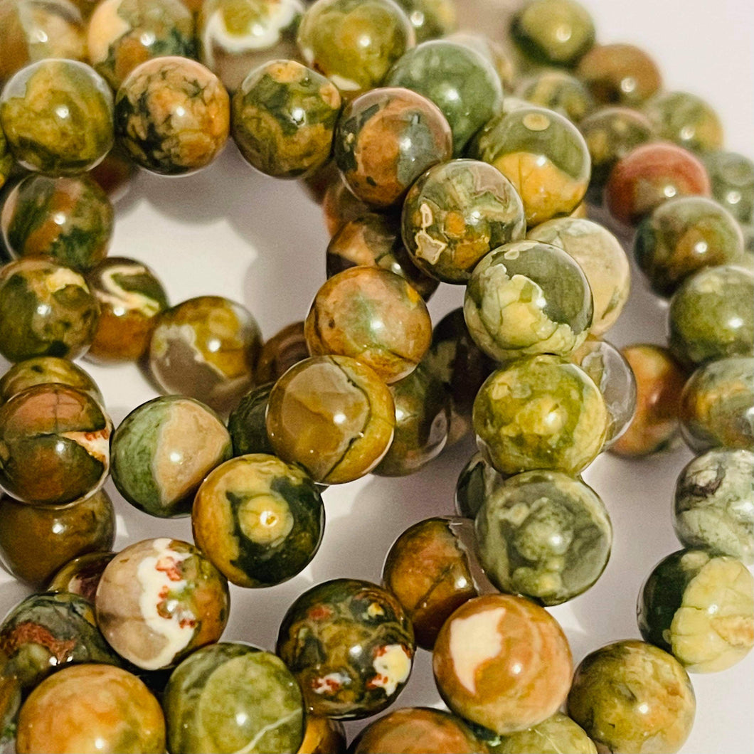 Rainforest Jasper (Rhyolite) - 8mm
