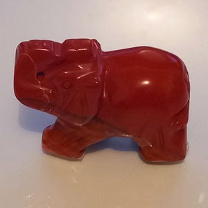 Red Jasper Elephant #65