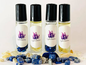 Crystal Infused Essential Oil Rollerball Perfumes