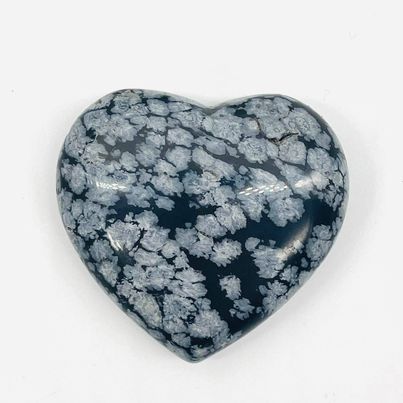 Snowflake Obsidian Heart # 6